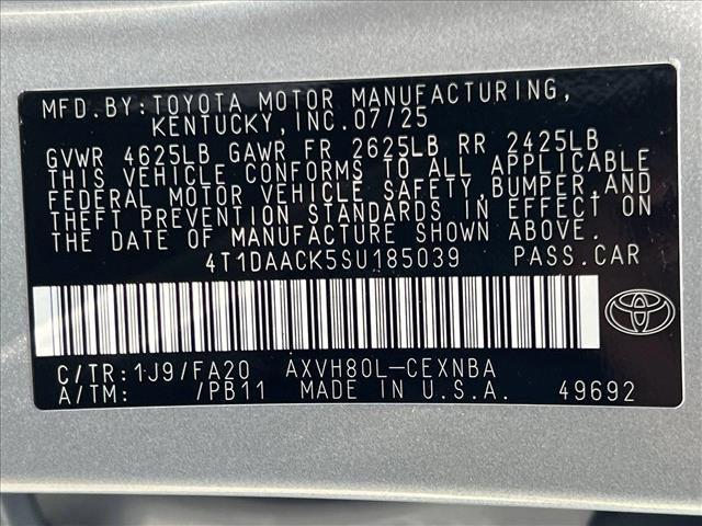 new 2025 Toyota Camry car, priced at $33,140