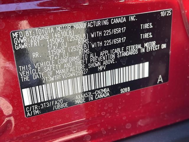 new 2025 Toyota RAV4 car, priced at $36,656