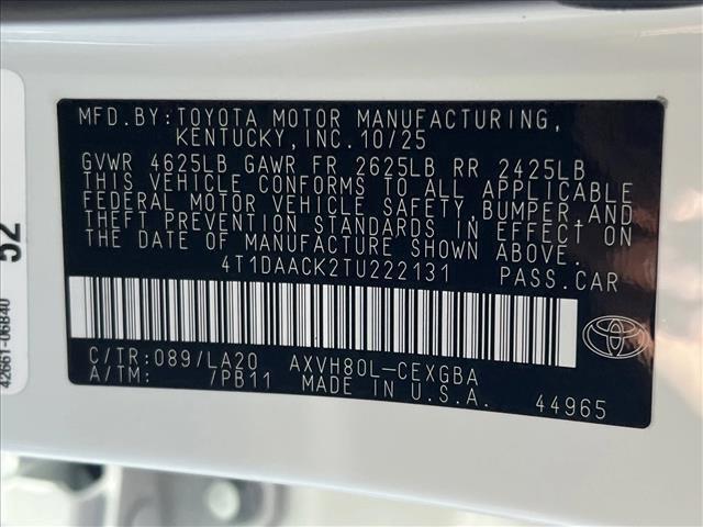 new 2026 Toyota Camry car, priced at $37,978