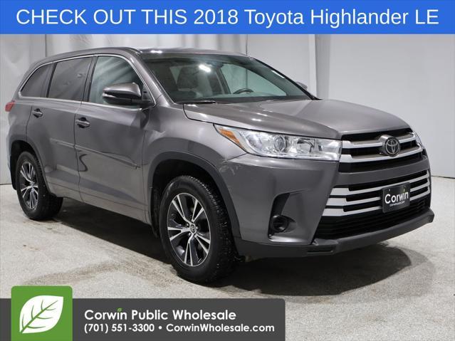 used 2018 Toyota Highlander car, priced at $21,330