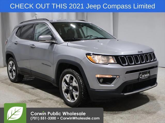 used 2021 Jeep Compass car, priced at $18,237