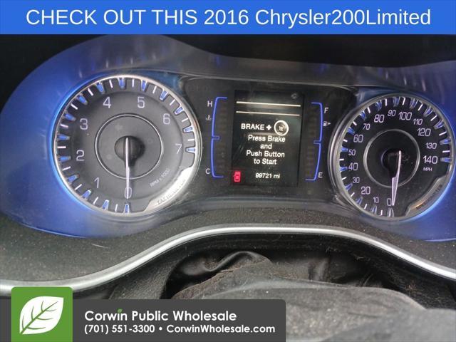 used 2016 Chrysler 200 car, priced at $4,933