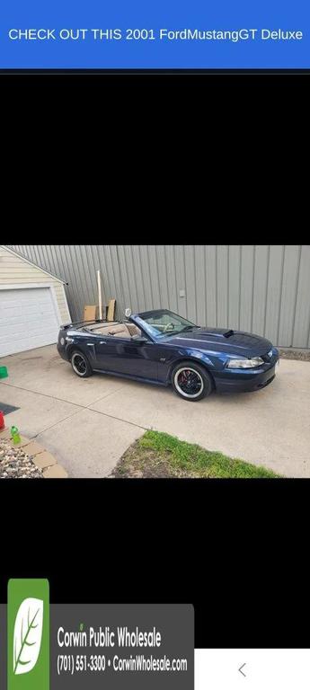 used 2001 Ford Mustang car, priced at $8,477