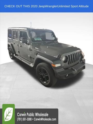 used 2020 Jeep Wrangler Unlimited car, priced at $26,794