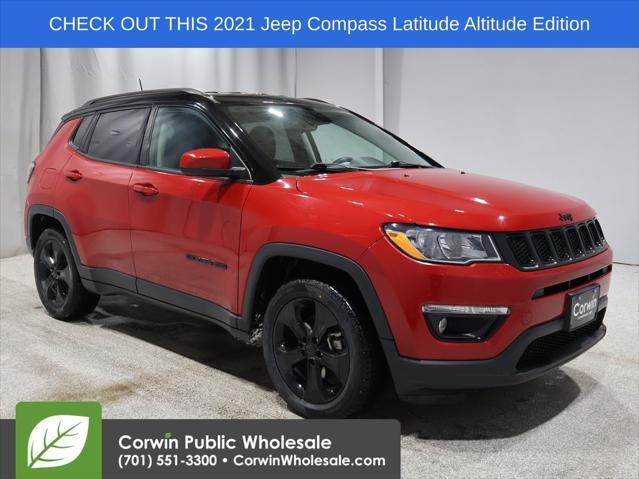 used 2021 Jeep Compass car, priced at $18,680