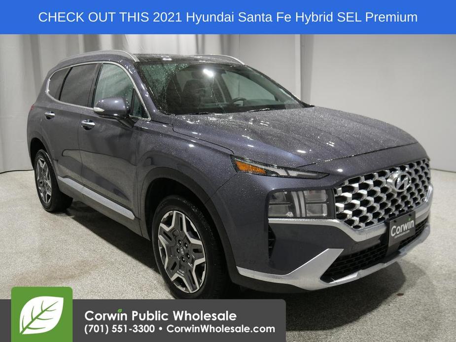 used 2021 Hyundai Santa Fe HEV car, priced at $23,774