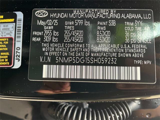 new 2025 Hyundai SANTA FE HEV car, priced at $52,065
