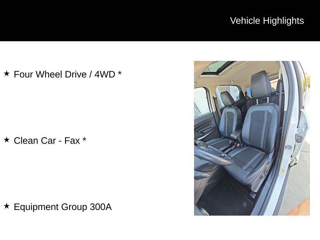 used 2019 Ford EcoSport car, priced at $15,912