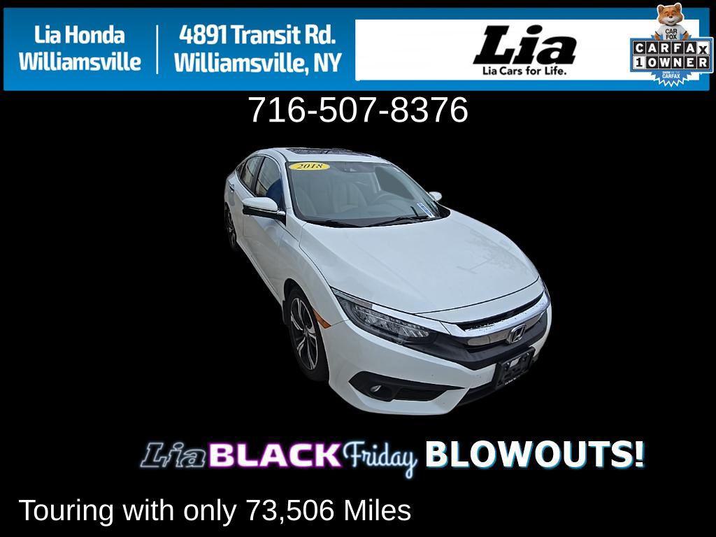 used 2018 Honda Civic car, priced at $18,573