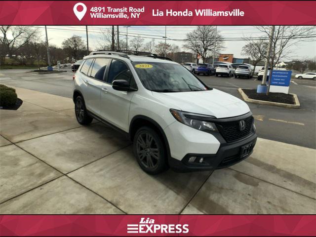 used 2021 Honda Passport car, priced at $24,680