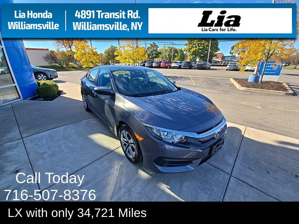 used 2018 Honda Civic car, priced at $18,234