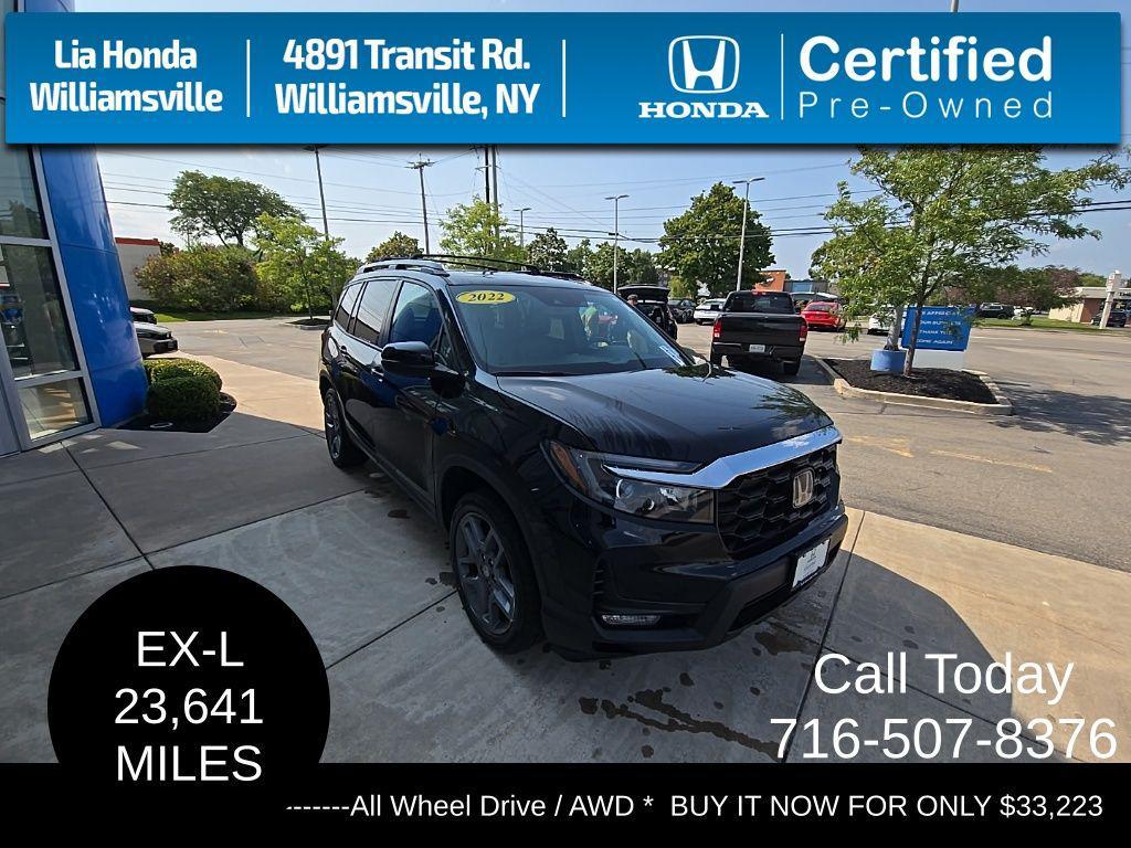 used 2022 Honda Passport car, priced at $33,223