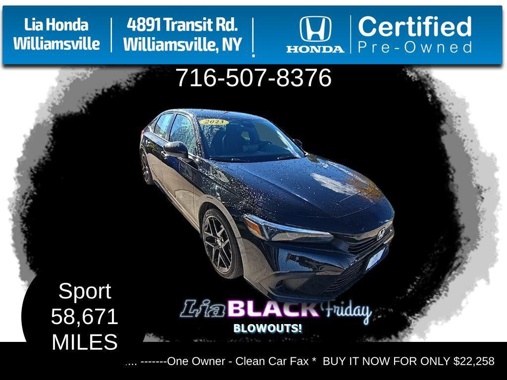used 2023 Honda Civic car, priced at $22,258