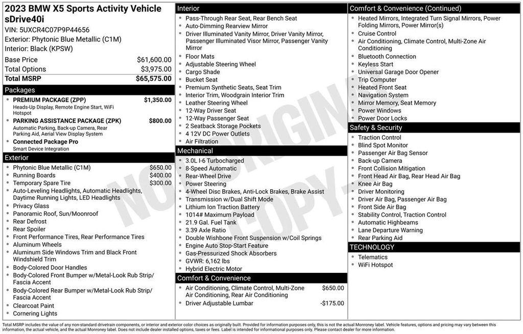 used 2023 BMW X5 car, priced at $41,984