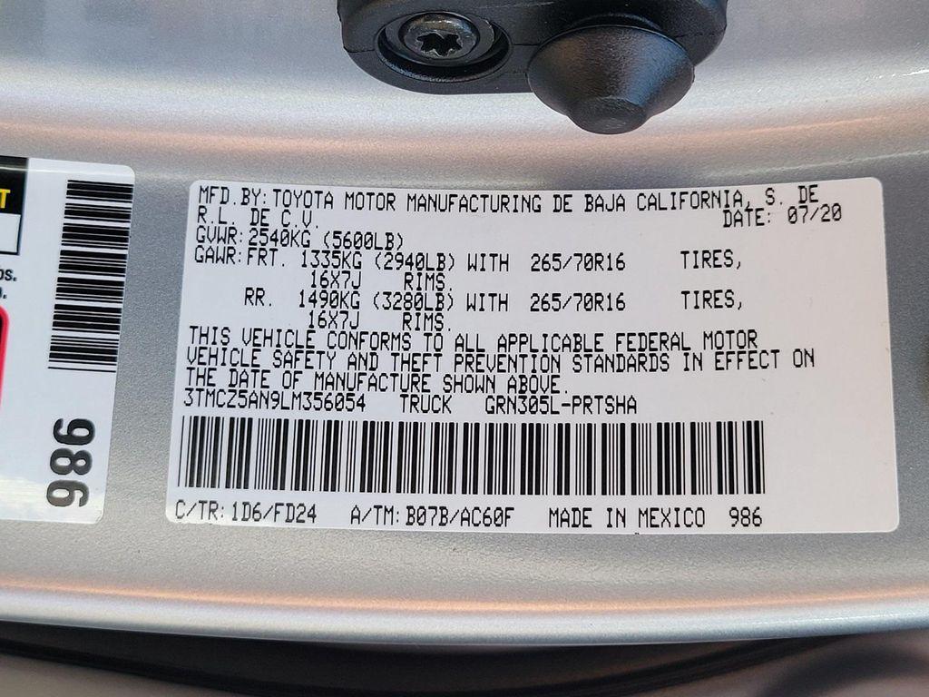 used 2020 Toyota Tacoma car, priced at $37,281