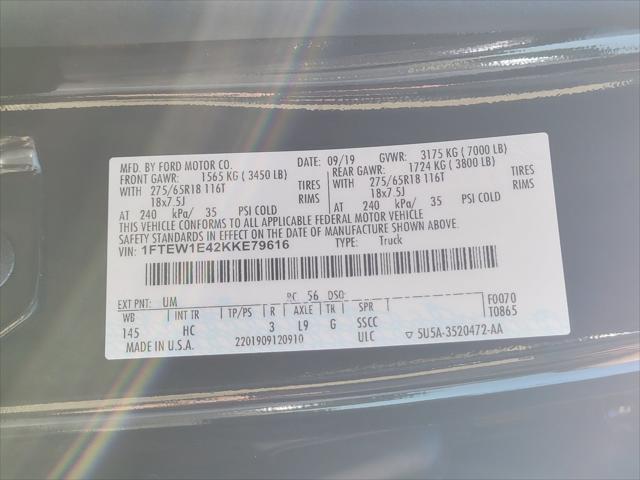 used 2019 Ford F-150 car, priced at $31,210
