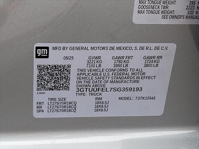 new 2025 GMC Sierra 1500 car, priced at $86,630