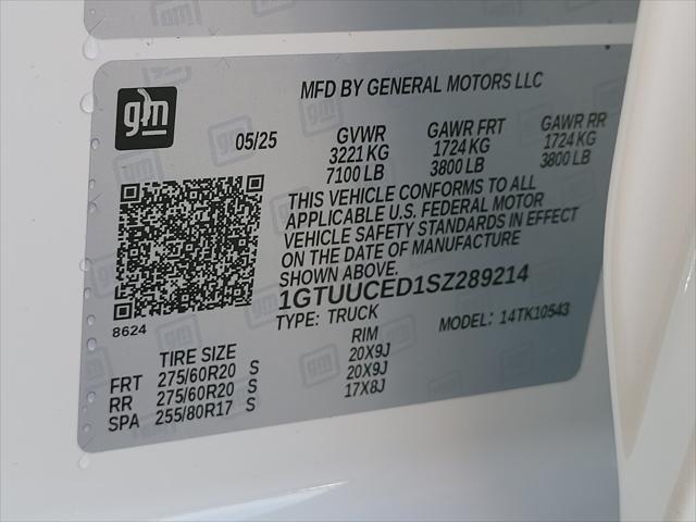 new 2025 GMC Sierra 1500 car, priced at $63,935