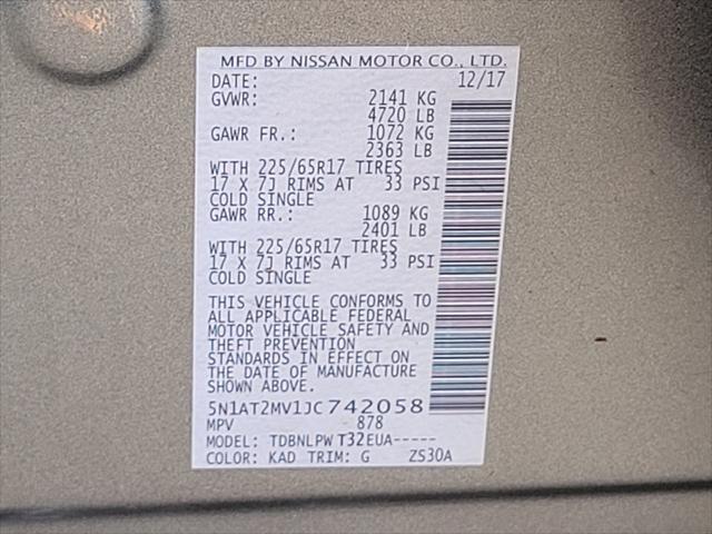 used 2018 Nissan Rogue car, priced at $19,595