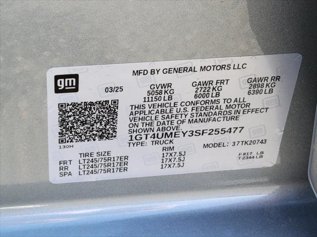 new 2025 GMC Sierra 2500 car, priced at $65,310