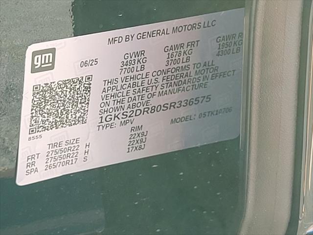 new 2025 GMC Yukon car, priced at $94,320