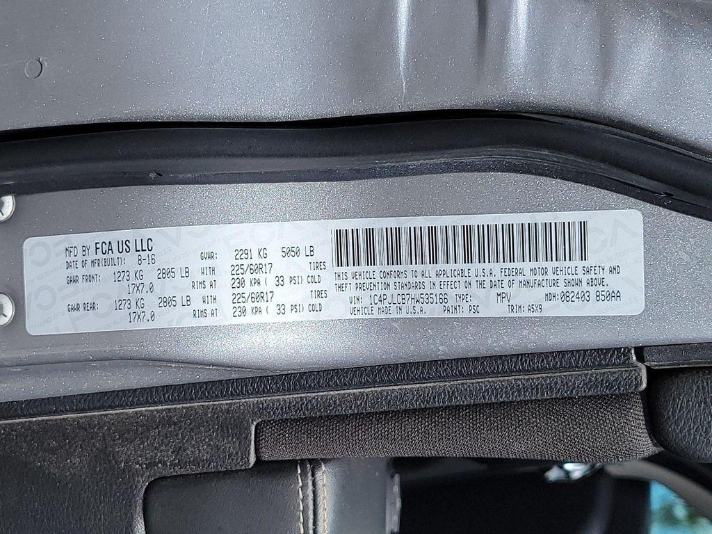 used 2017 Jeep Cherokee car, priced at $16,519