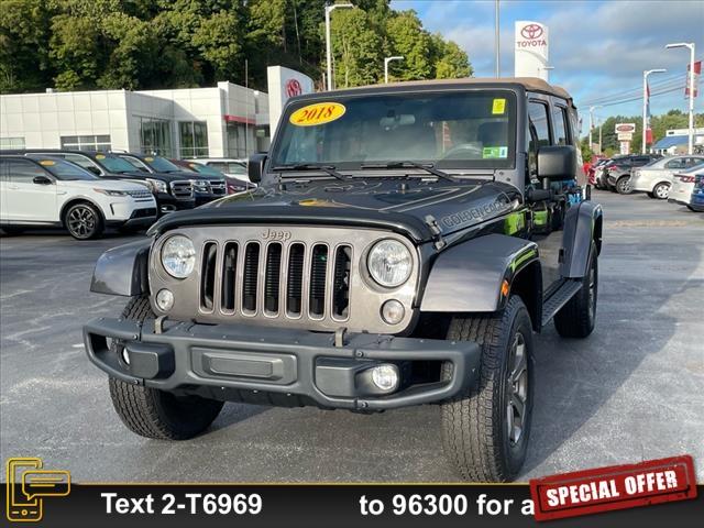 used 2018 Jeep Wrangler JK Unlimited car, priced at $25,398