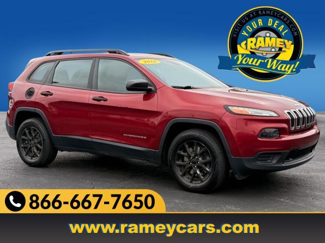 used 2016 Jeep Cherokee car, priced at $13,999