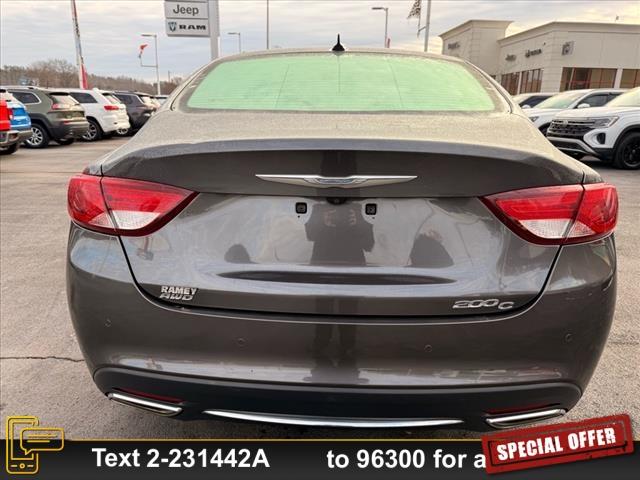 used 2015 Chrysler 200 car, priced at $10,659