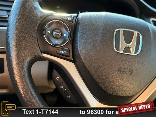 used 2015 Honda Civic car, priced at $13,675
