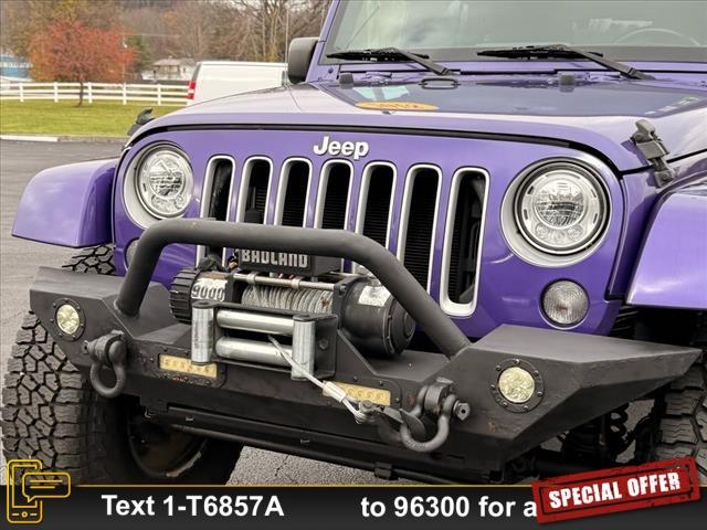 used 2018 Jeep Wrangler JK Unlimited car, priced at $29,500