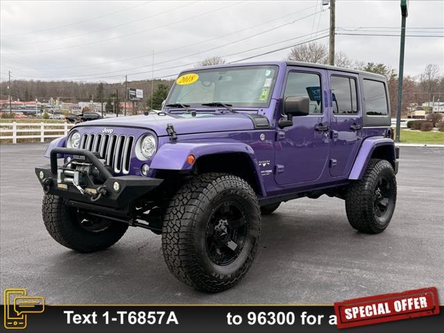 used 2018 Jeep Wrangler JK Unlimited car, priced at $29,500