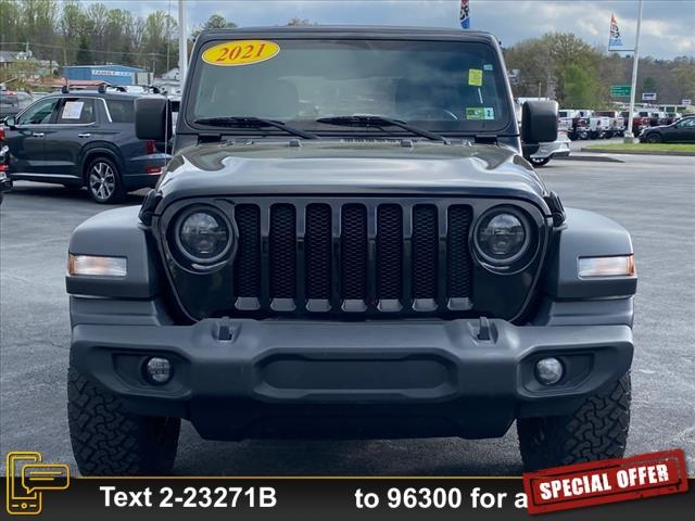 used 2021 Jeep Wrangler Unlimited car, priced at $31,200
