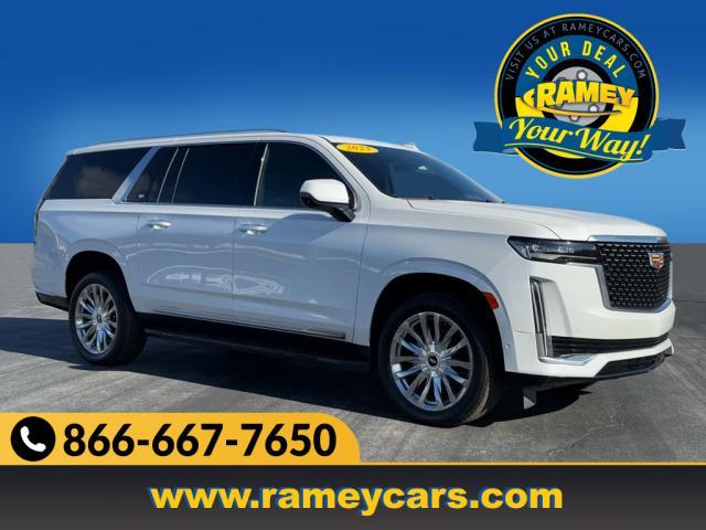 used 2023 Cadillac Escalade ESV car, priced at $77,502