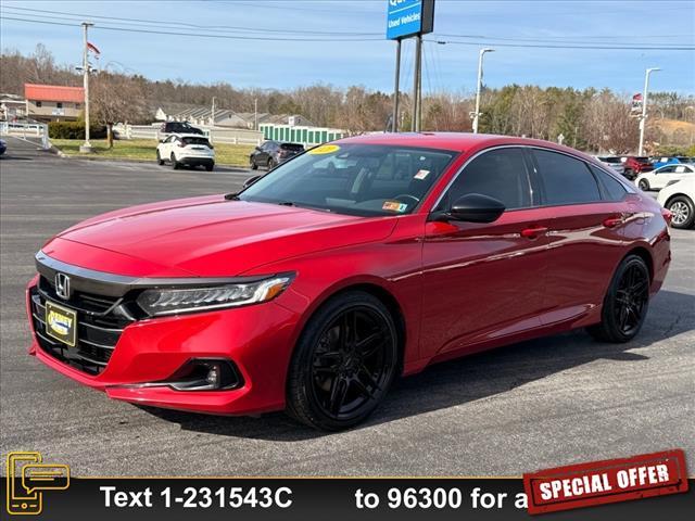 used 2021 Honda Accord car, priced at $24,999