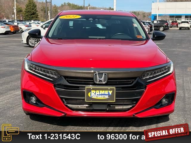 used 2021 Honda Accord car, priced at $24,999