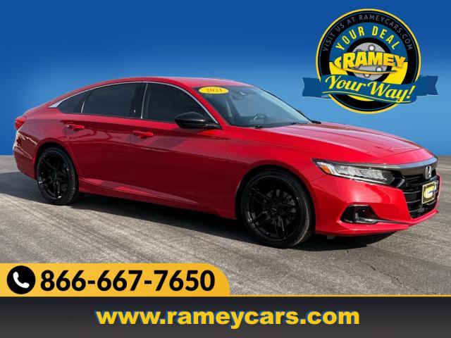 used 2021 Honda Accord car, priced at $24,999