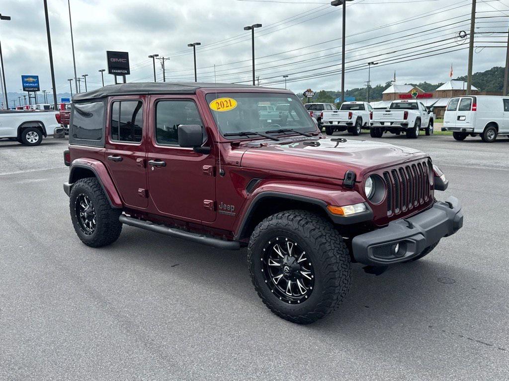 used 2021 Jeep Wrangler Unlimited car, priced at $28,919