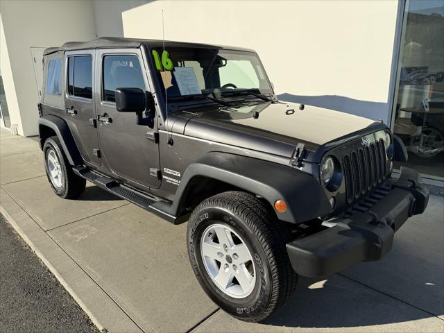 used 2016 Jeep Wrangler Unlimited car, priced at $22,588