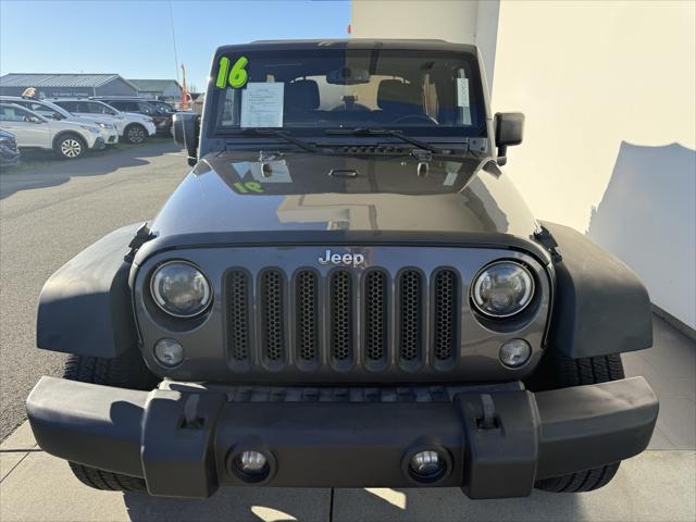 used 2016 Jeep Wrangler Unlimited car, priced at $22,288