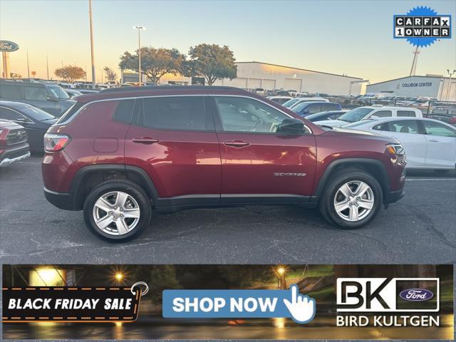 used 2022 Jeep Compass car, priced at $21,833