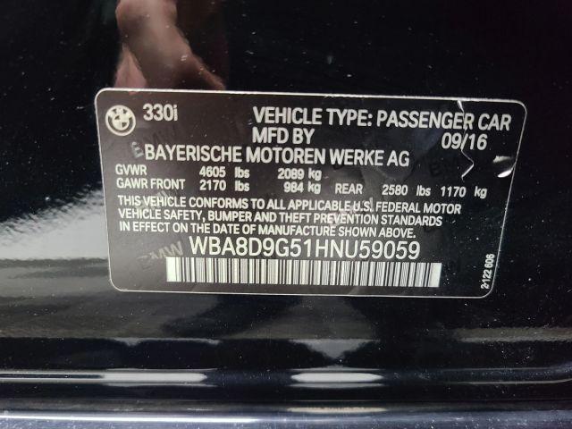 used 2017 BMW 330 car, priced at $12,995