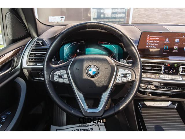 used 2022 BMW X3 car, priced at $32,499