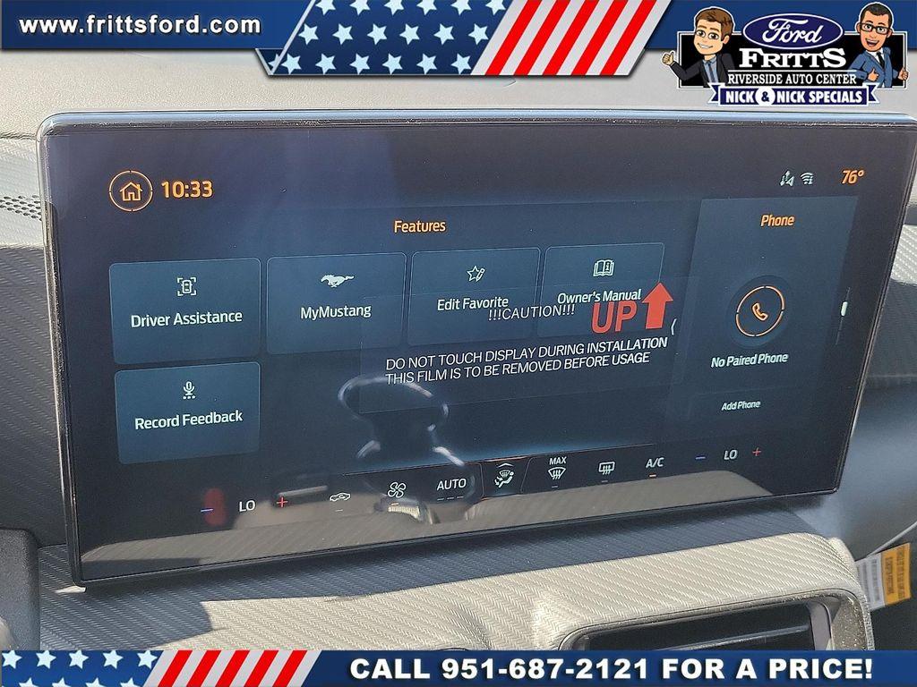 new 2025 Ford Mustang car, priced at $34,267