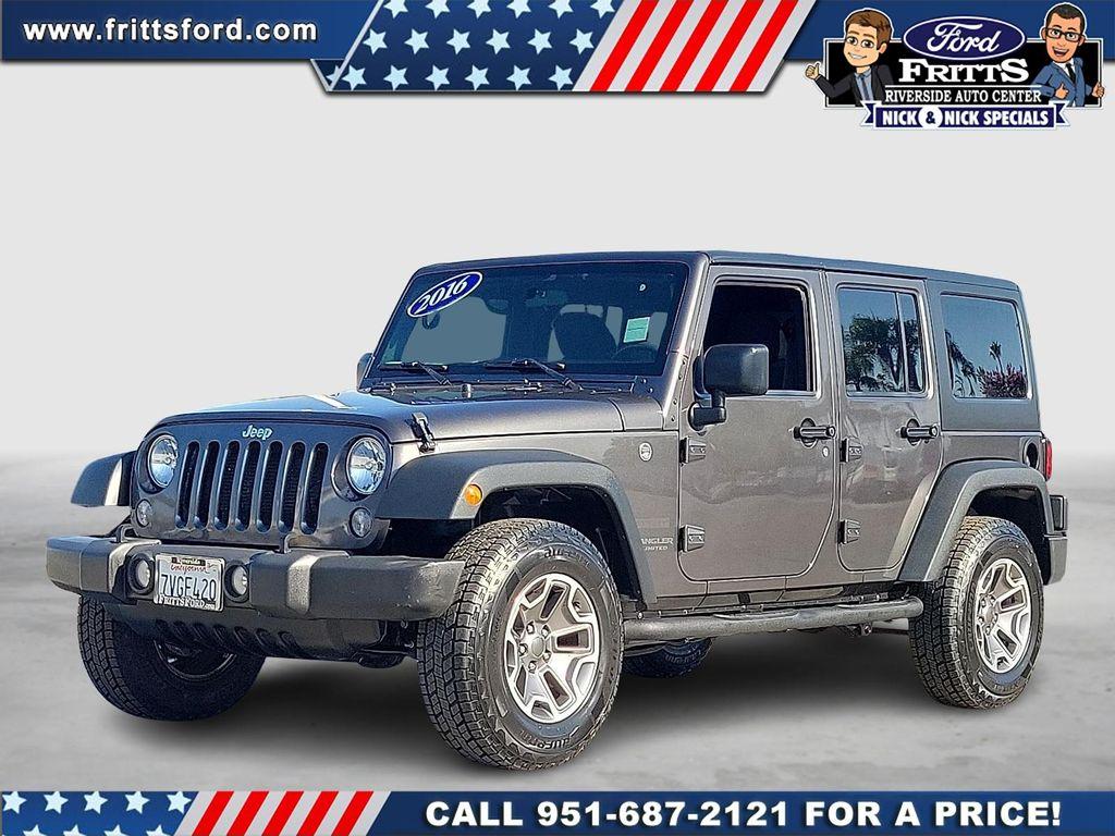 used 2016 Jeep Wrangler Unlimited car, priced at $19,580