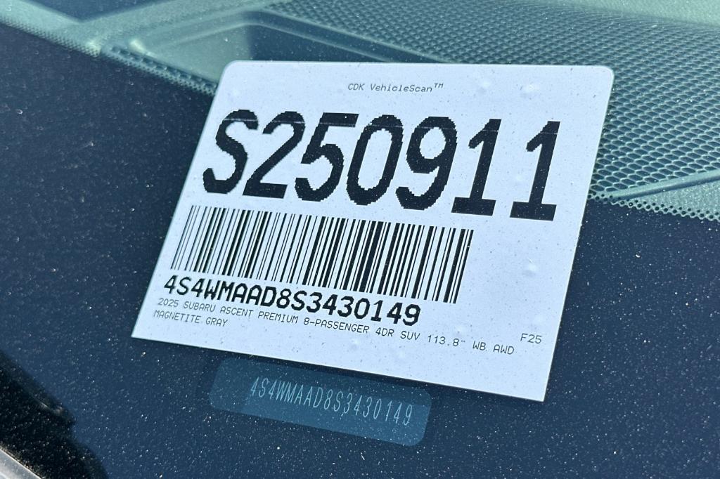 new 2025 Subaru Ascent car, priced at $41,859