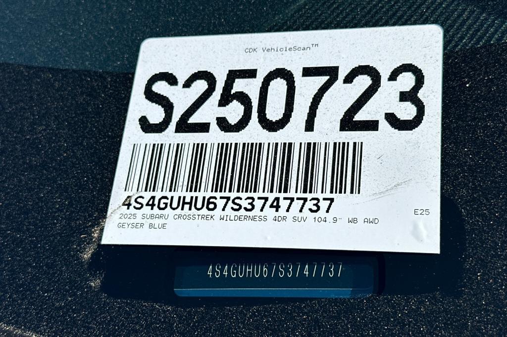 new 2025 Subaru Crosstrek car, priced at $37,692