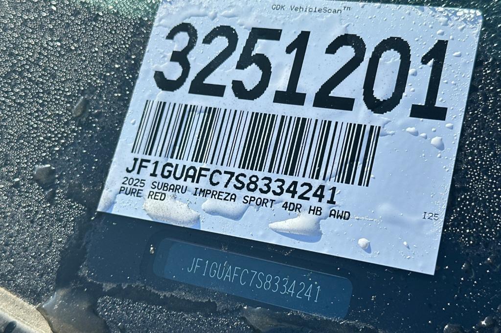 new 2025 Subaru Impreza car, priced at $28,535