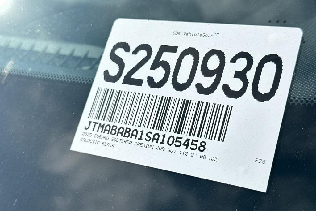 new 2025 Subaru Solterra car, priced at $40,272