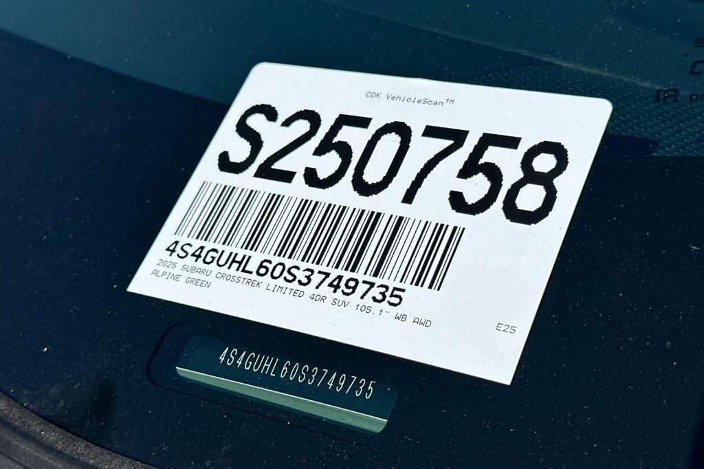 new 2025 Subaru Crosstrek car, priced at $34,670